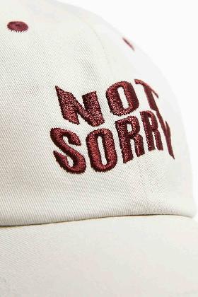 کلاه اسپرت یونیسکس برشکا طرح Not Sorry کد.1102