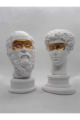 مجسمه نیم تنه سقراط دو تکه کد.1024